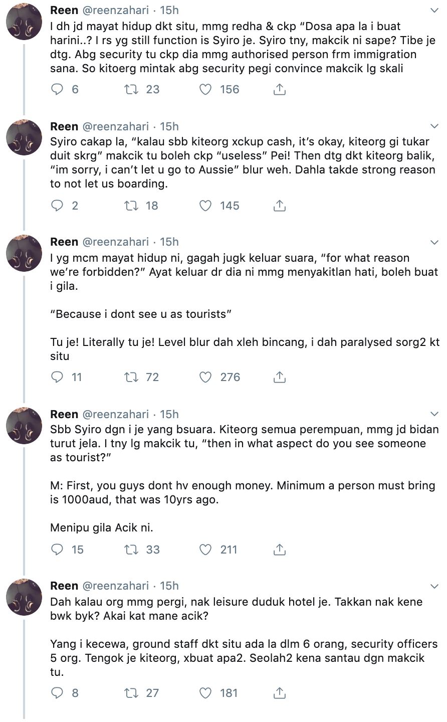 “i don’t see you as tourist,” gadis dihalang ke australia, rupanya ramai  pernah sangkut di imigresen