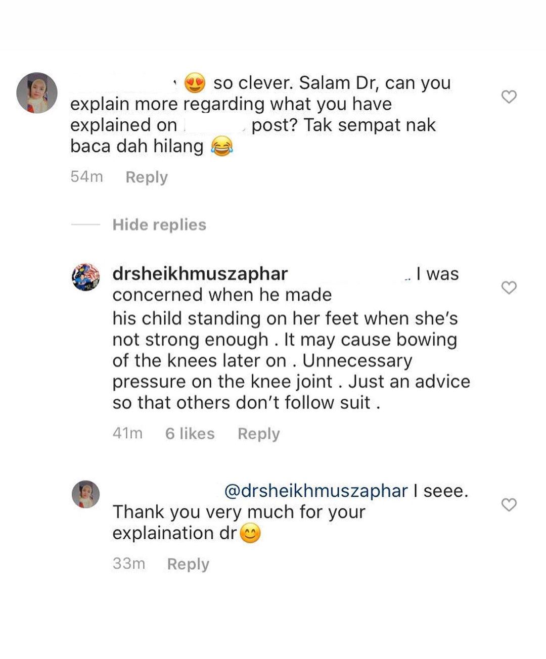 aksi pegang anak sebelah tangan dapat perhatian doktor pakar