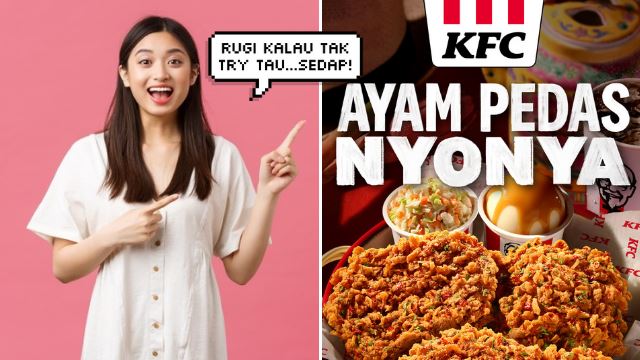 Nak Makan Makanan Nyonya? Tak Payah Susah-Susah Pergi Melaka! KFC Dah Ada Ayam Pedas Nyonya Gais!  