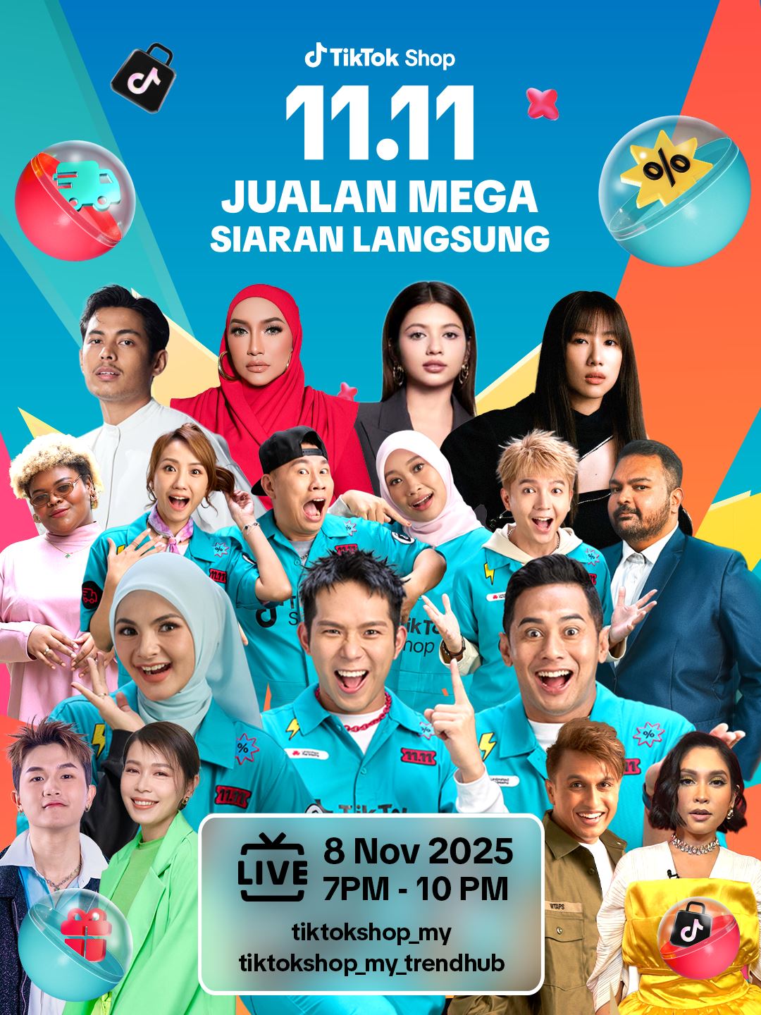 Senarai selebriti yang sertai TikTok shop karnival