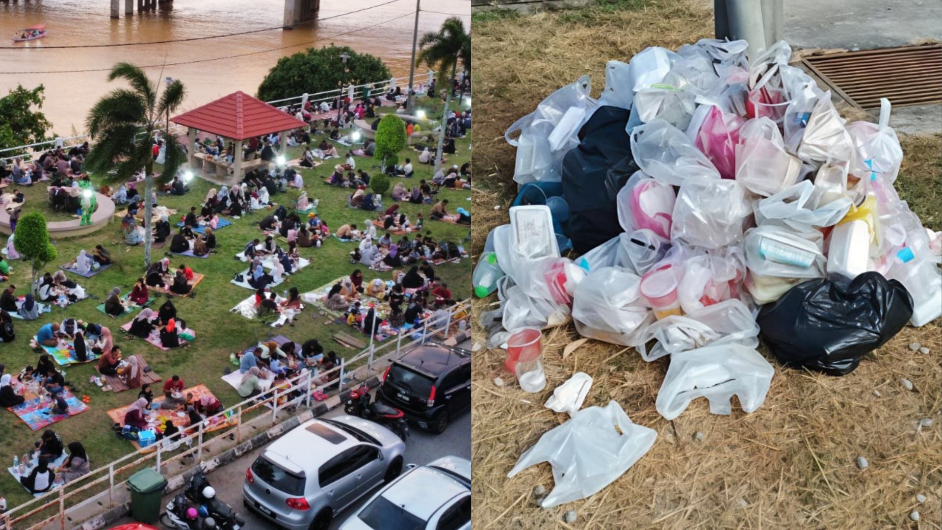 Terengganu Kompaun RM20, Kelantan Denda Hingga RM1,000 Jika Buang Sampah Selepas Berbuka