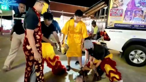 polis guna taktik tak dijangka, suspek pecah rumah tewas dengan tarian singa!