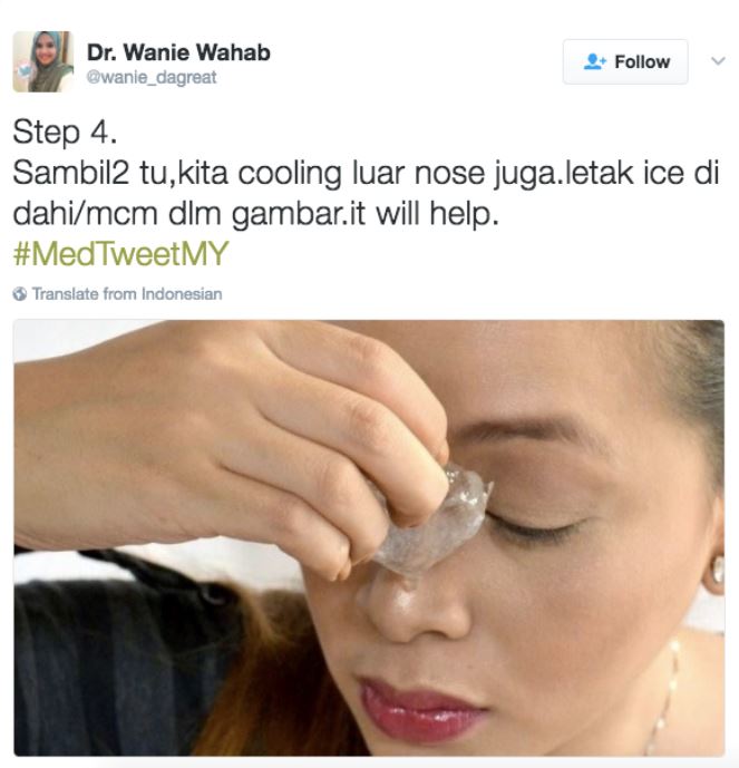 jangan mendongak bila hidung berdarah ! cara betul adalah dengan melakukan 7 step ini