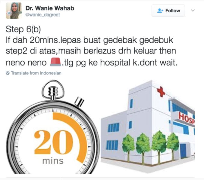 jangan mendongak bila hidung berdarah ! cara betul adalah dengan melakukan 7 step ini