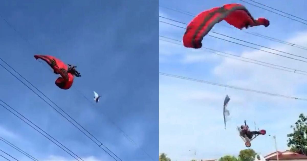 [VIDEO] Detik Cemas di Duyong, Aksi Solo Ambush Paragliding Hampir Undang Tragedi!