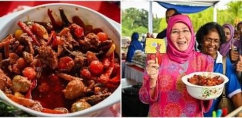 guna nama ‘aminah mahmood’, tak sangka air tangan tuanku azizah juara pertandingan acar buah