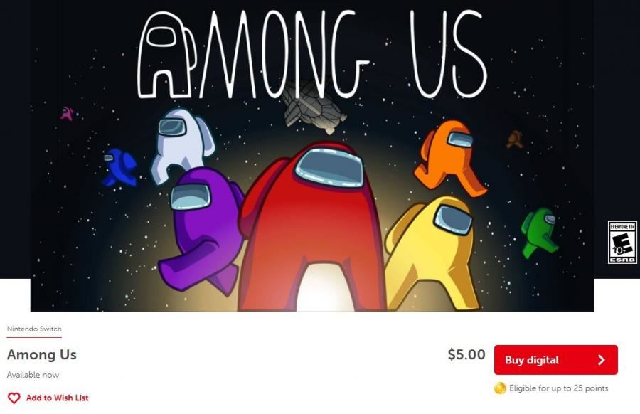 手游《among us》登陆switch平台！数码版约rm20+！