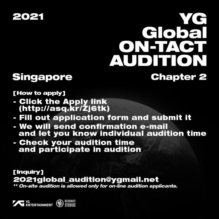 韩国yg娱乐公司全球选秀！大马站7月17日