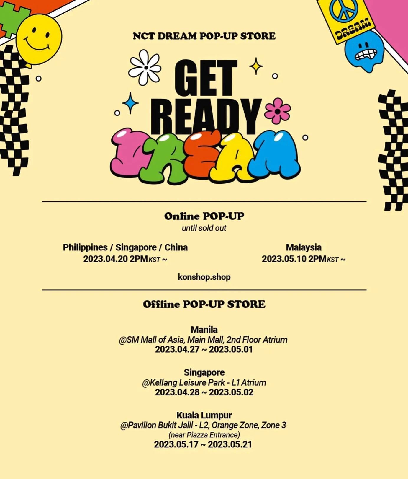 🇲🇾nct dream快闪店来马！5月17日至21日