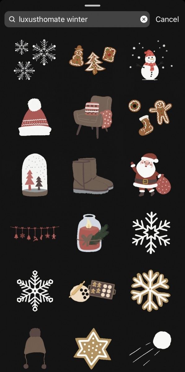 ig story圣诞系列「gif贴纸」关键字🎄❤️