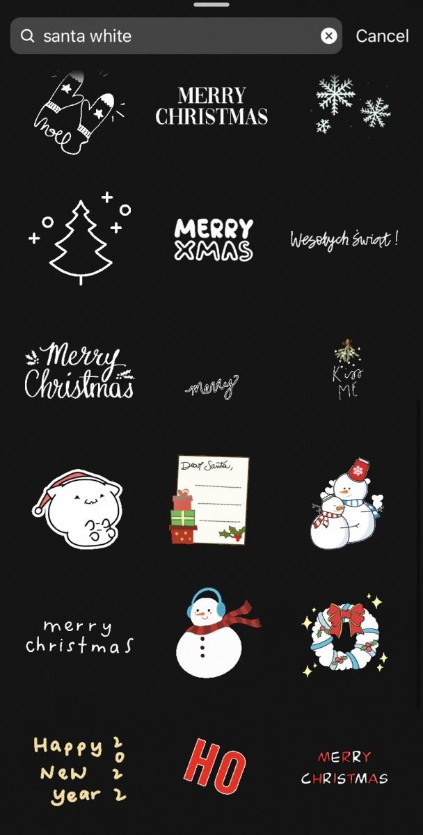 ig story圣诞系列「gif贴纸」关键字🎄❤️