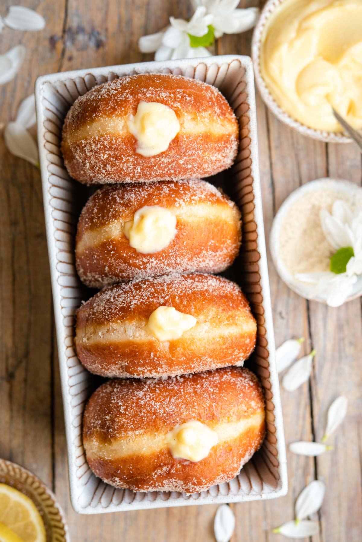 🔥爆红「bomboloni爆浆甜甜圈」做法|在家也能做❤️