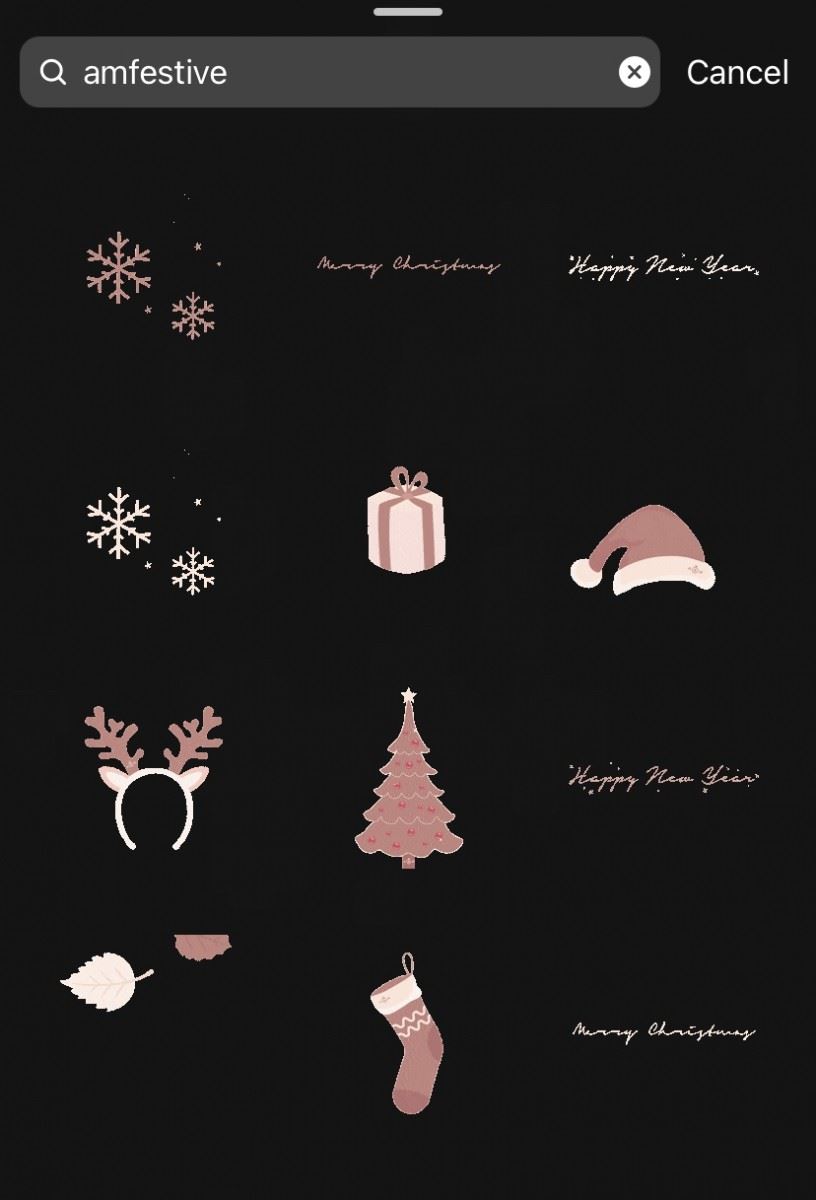 ig story圣诞系列「gif贴纸」关键字🎄❤️