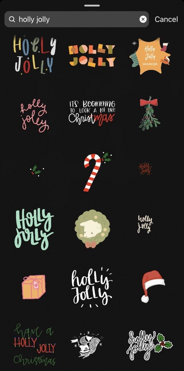 ig story圣诞系列「gif贴纸」关键字🎄❤️