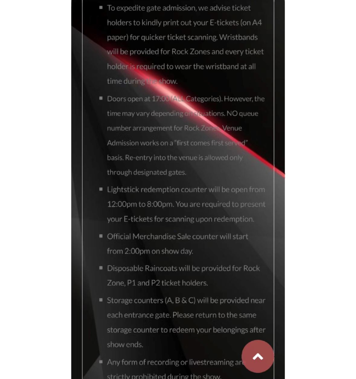 🇲🇾五月天大马演唱会【注意事项】官方公布⚠️