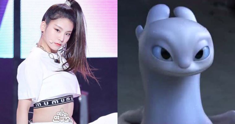 itzy撞脸《驯龙高手》小白龙！6位拥有撞脸卡通的韩国idol！｜goxuan