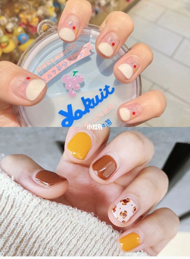 短指甲也可以做美甲💅超适合又可爱～【短指甲美甲】