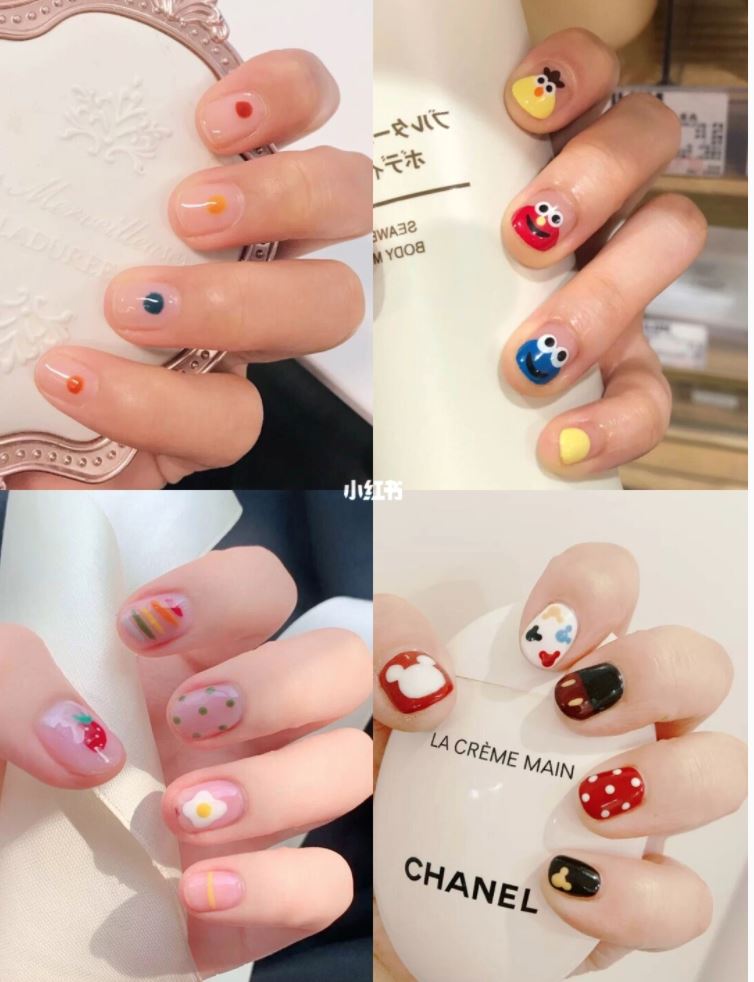 短指甲也可以做美甲💅超适合又可爱～【短指甲美甲】