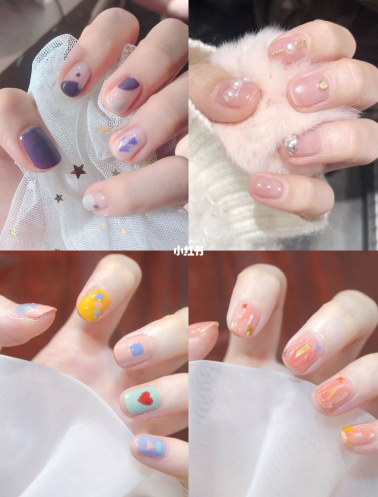 短指甲也可以做美甲💅超适合又可爱～【短指甲美甲】