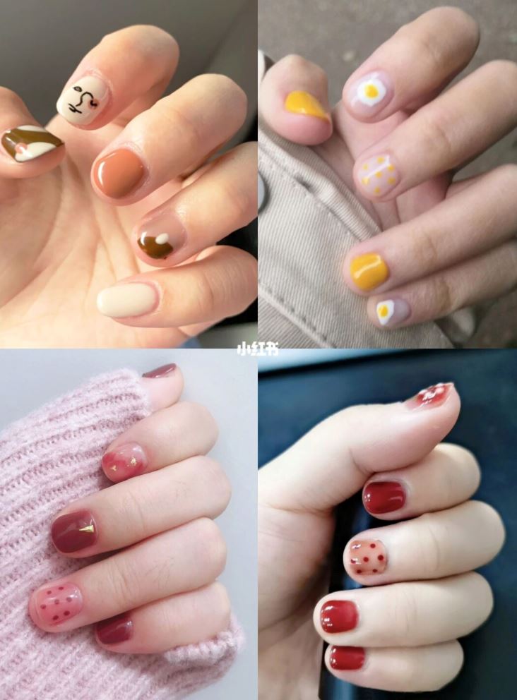 短指甲也可以做美甲💅超适合又可爱～【短指甲美甲】