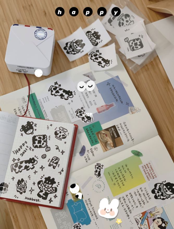 在家自己做【贴纸sticker】❤️ 动手diy手帐贴纸
