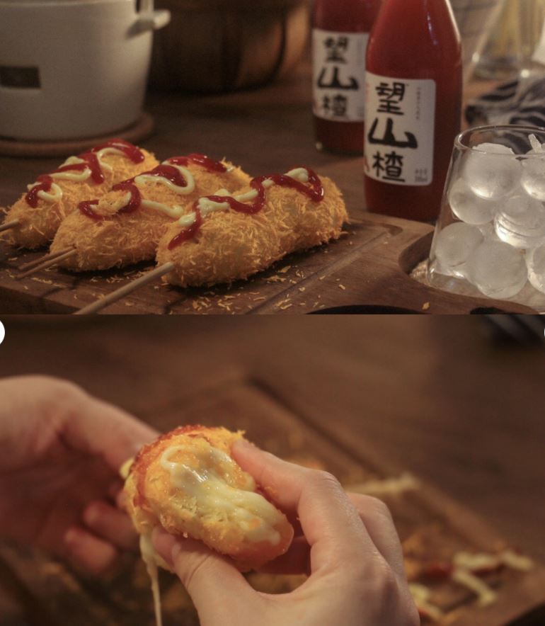 超长拉丝【韩国芝士热狗棒】做法🇰🇷一次就成功