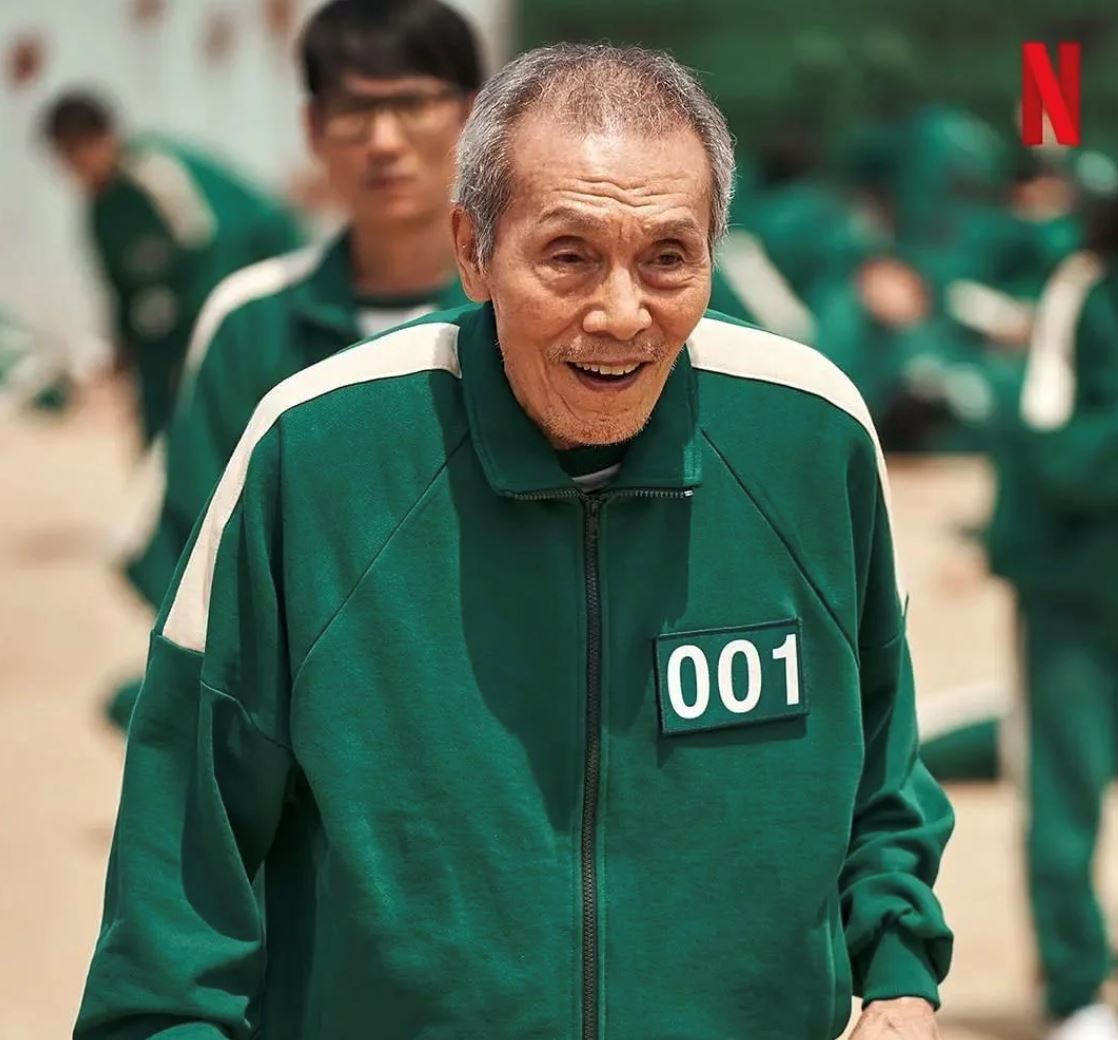 《鱿鱼游戏》“001号”游戏老爷爷开通ig！配文都是英文为主