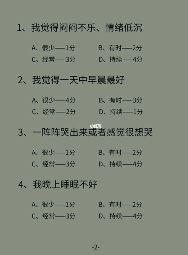 【测试你的忧郁程度】立马知道自己是否有抑郁症⚠️
