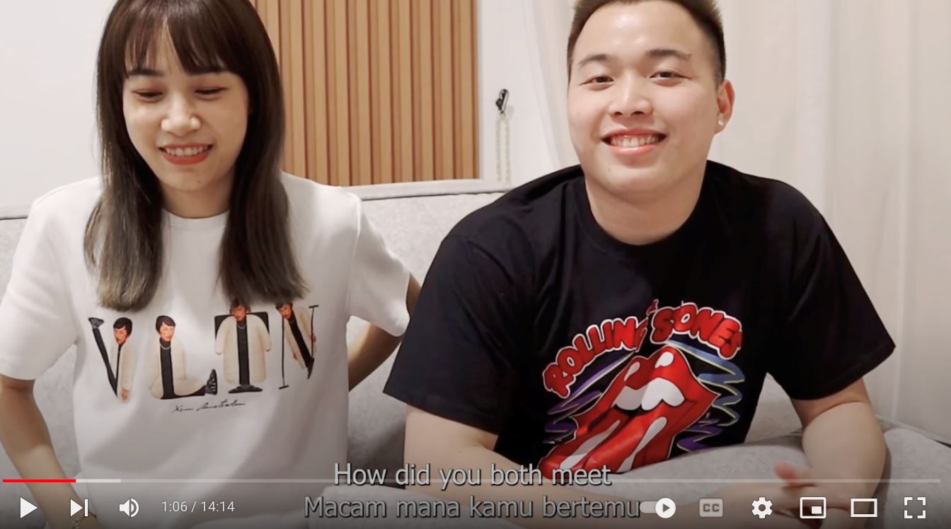 大马男双谢定峰与家人开youtube频道！公开与妻子相识的过程❤️