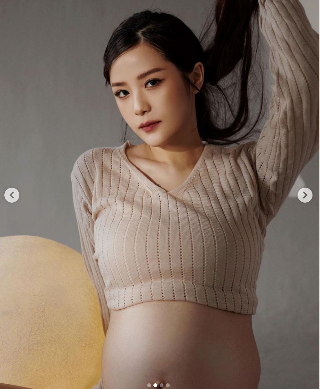 00后网红孕妇妈妈jing en【孕妇写真照】曝光❤️ 宝宝名字公开