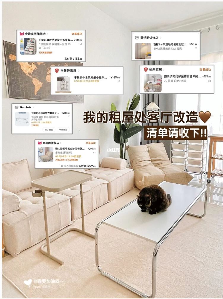 🇲🇾大马博主自己【租房】的客厅改造！超ins