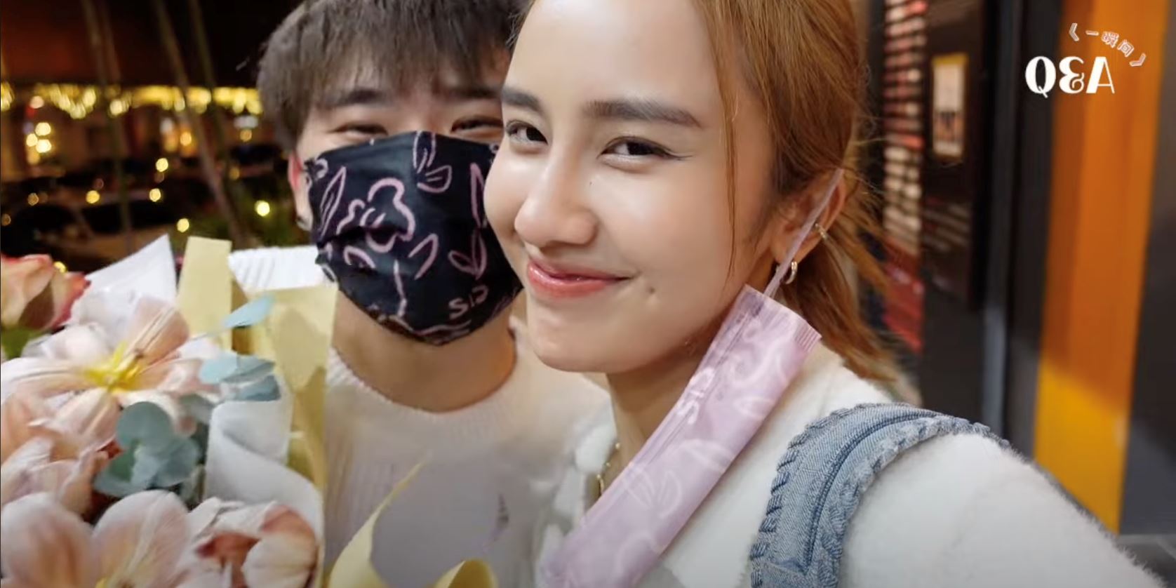 jestinna和danny官宣在一起！还亲脸颊❤️