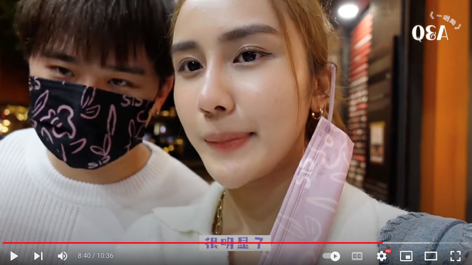 jestinna和danny官宣在一起！还亲脸颊❤️