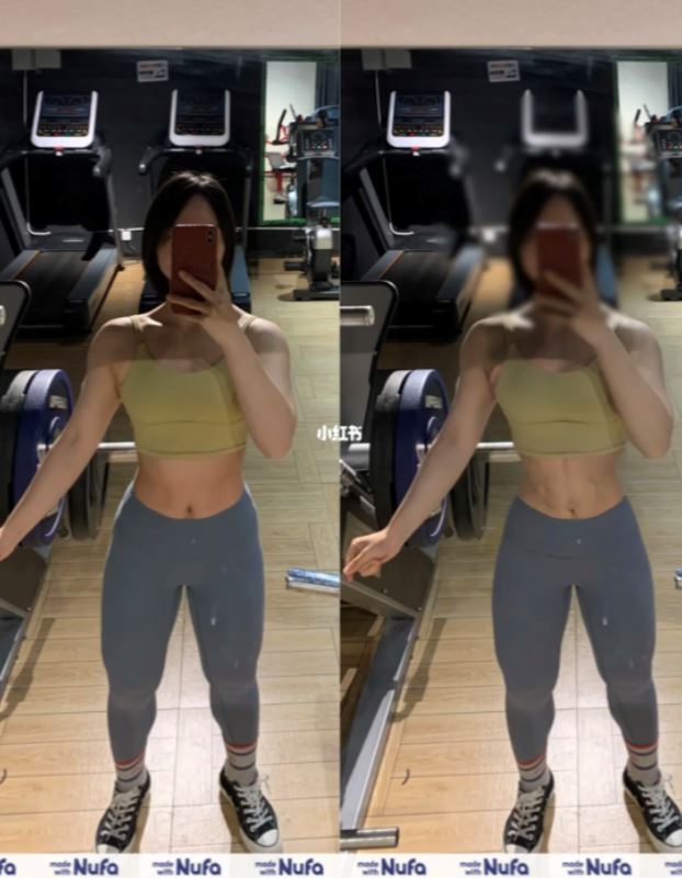 腹肌也能p出来额！拥有腹肌不是梦😂 腹肌app