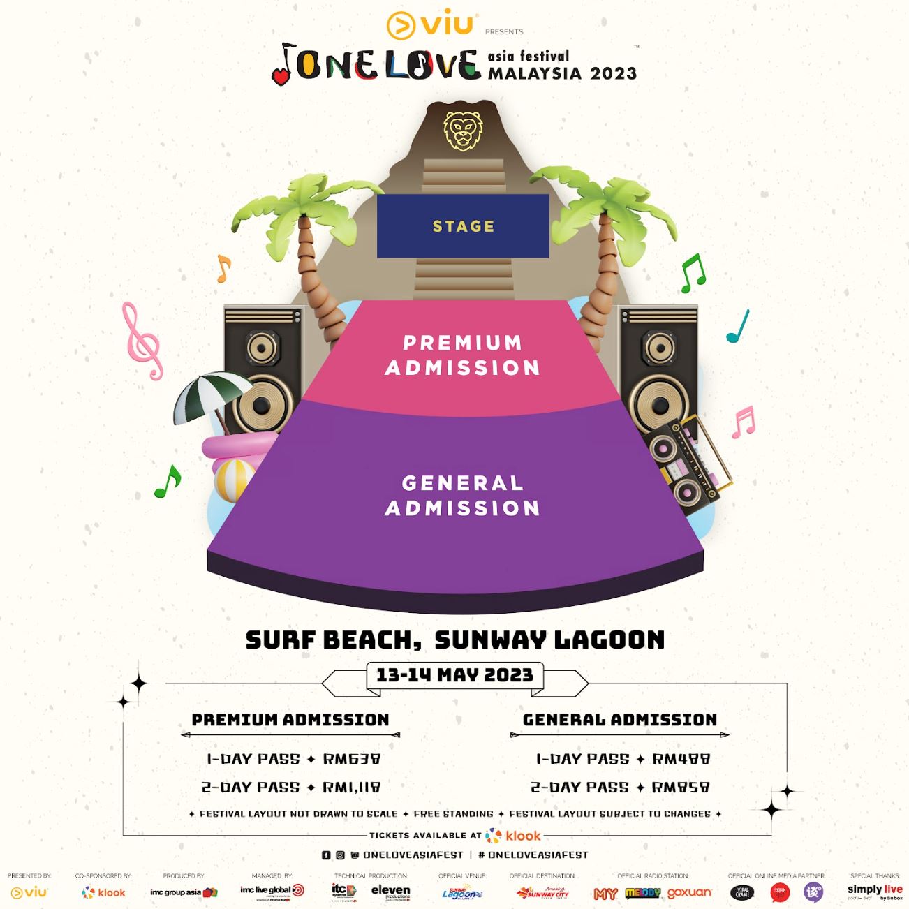 田馥甄、韦礼安即将来马开唱!one love asia festival大马站 5月13日—14日