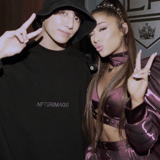 ariana grande也是bts粉丝！与jungkook近距离合照！｜goxuan