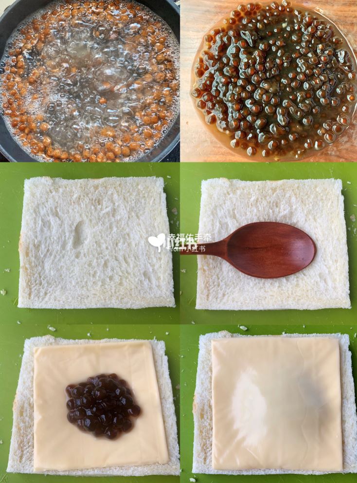 diy 好吃爆浆珍珠吐司❗️无需油炸🔥不用去甜点店吃了！