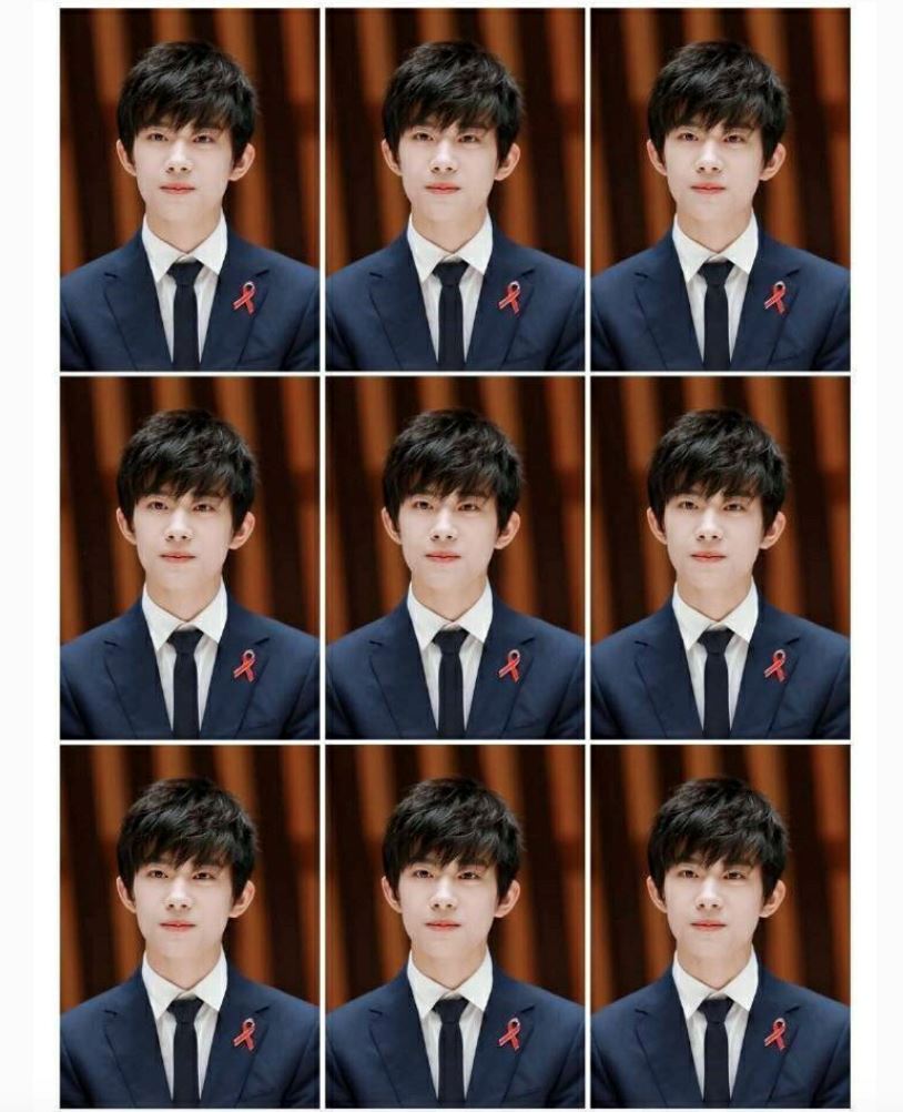  易烊千玺证件passport照❤️100%原图！帅爆🔥