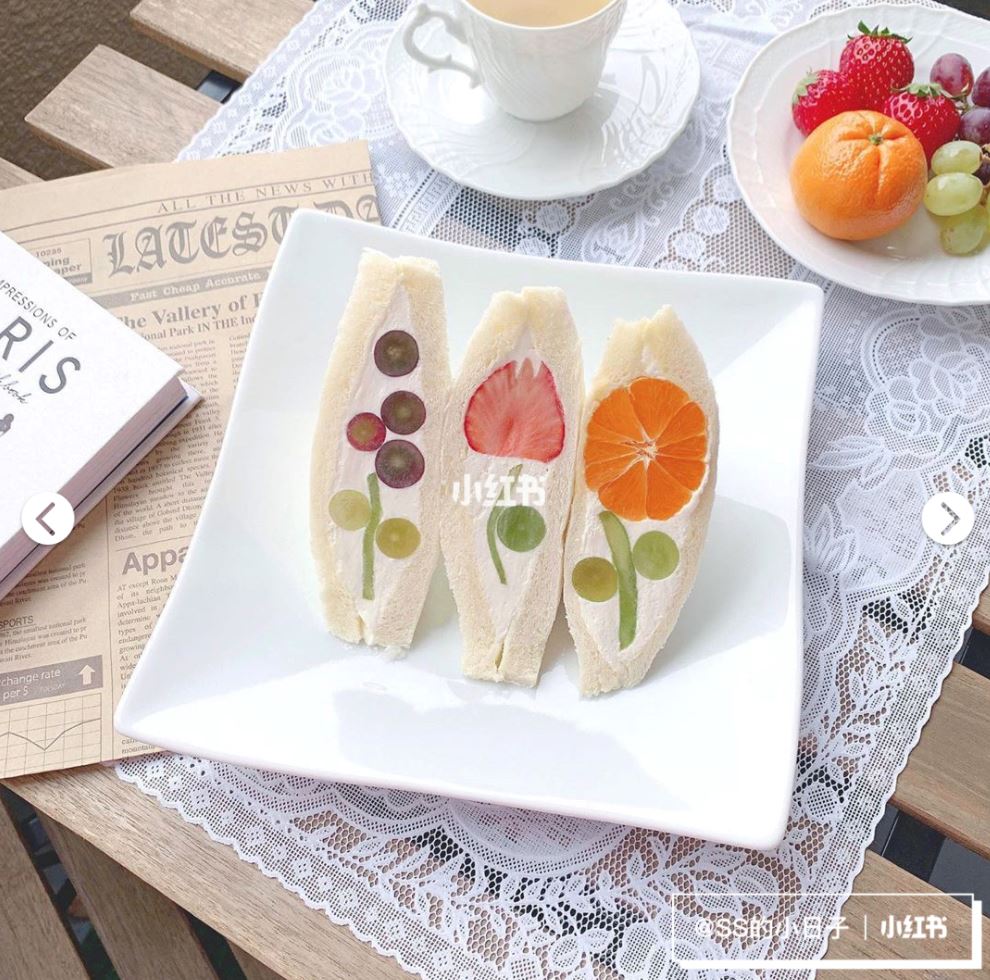 韩风ins【花朵奶油三文治】教学!拿来告白一定成功!把妹必学❤️