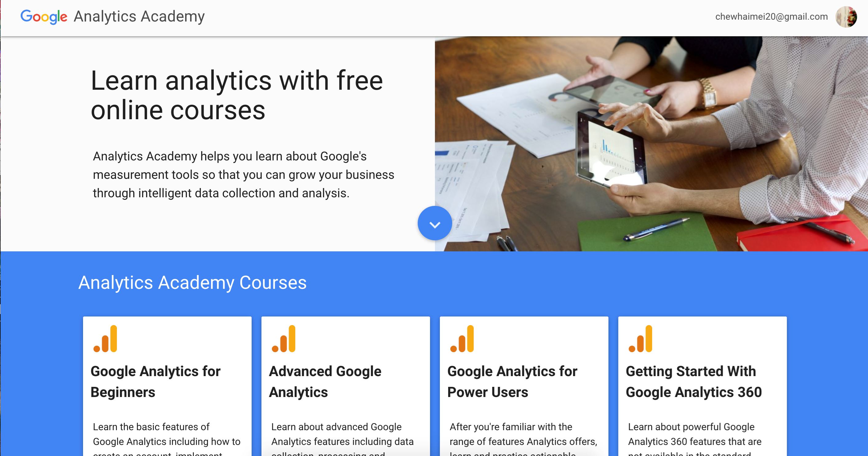 教你拿免费google analytics证书！找工作很有用！