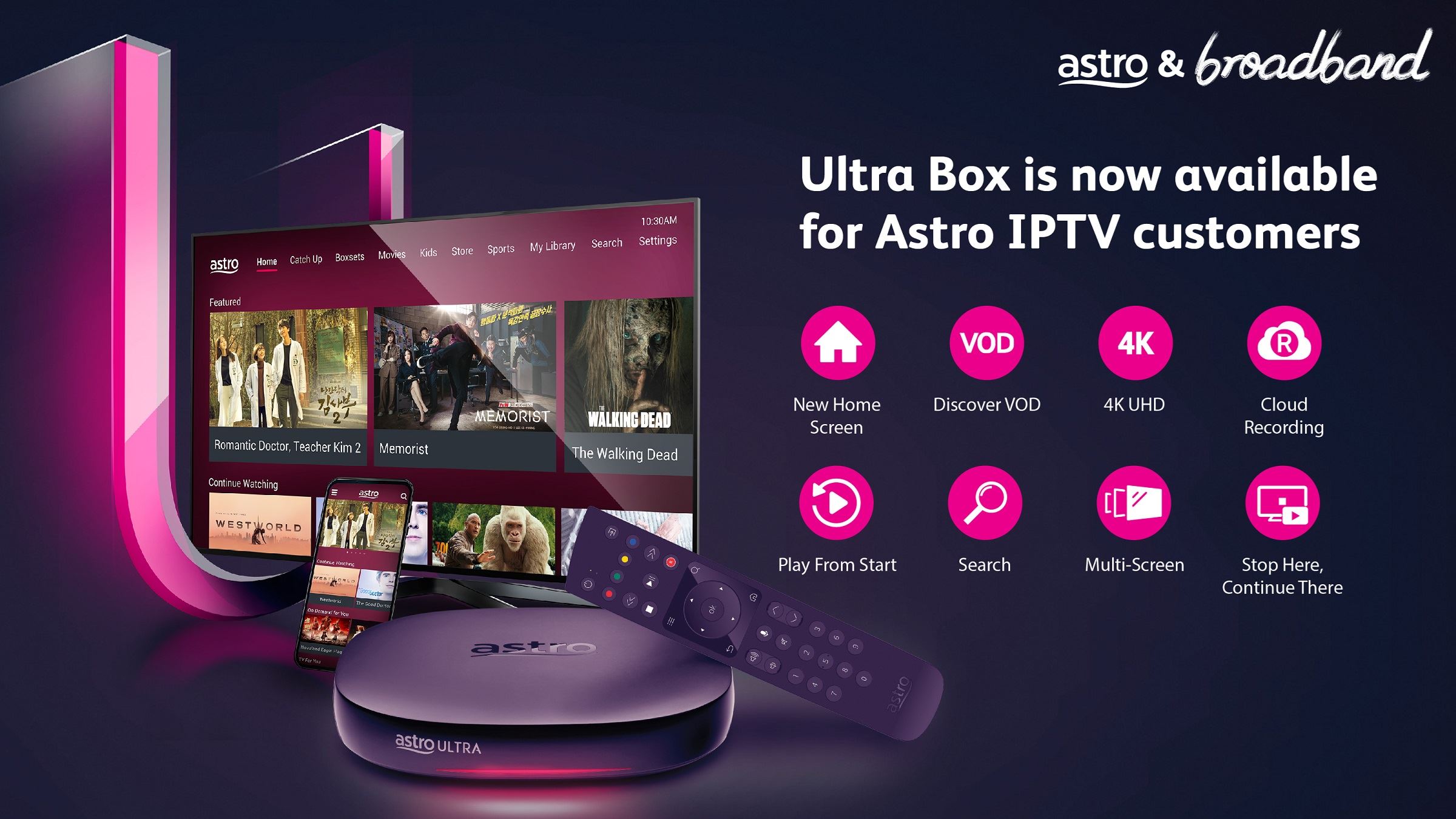 astro iptv 客户现已可享受 ultra box 功能!