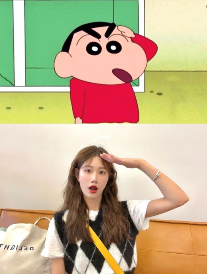 跟着《蜡笔小新》学拍照📷 拍照姿势超好看！