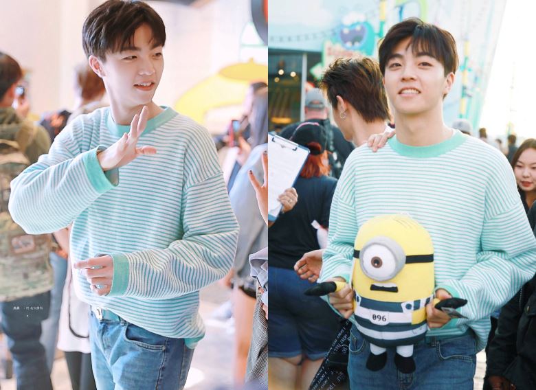 陈立农与张大大组“最萌身高差” 录制新一期《高能少年团》｜goxuan