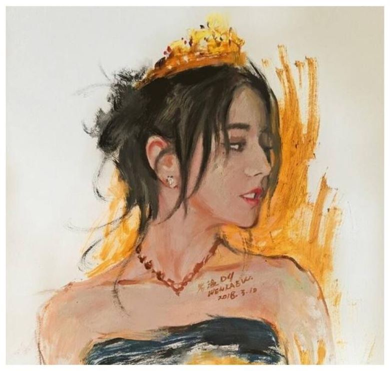 男生花一年时间画迪丽热巴 画手竟然是...!｜goxuan