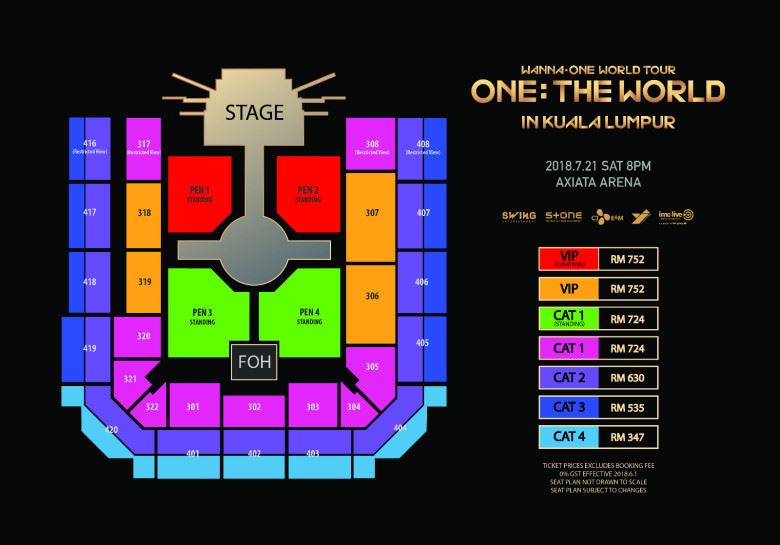 wanna one世界巡回演唱会吉隆坡站 将会在620展开第二波的售票活动！｜goxuan