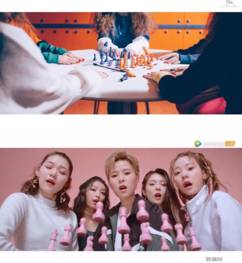 火箭少女101宣传照抄袭韩团f(x)！新歌mv更抄袭redvelvet？｜goxuan