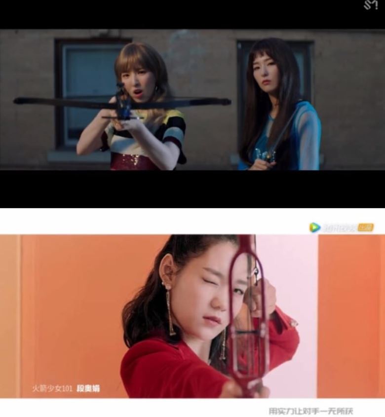 火箭少女101宣传照抄袭韩团f(x)！新歌mv更抄袭redvelvet？｜goxuan