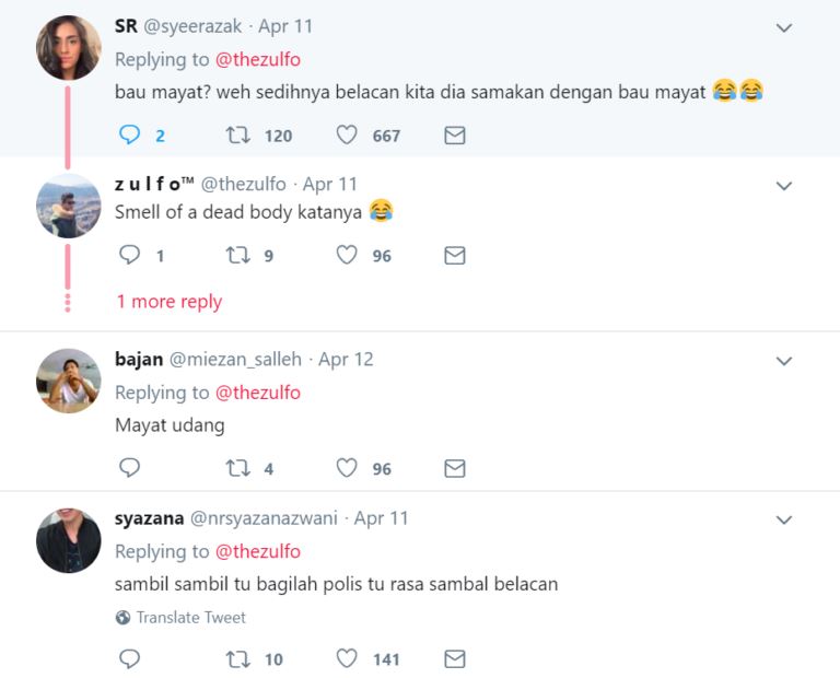 police in france investigating ‘a dead body’ smell, turned out to be a malaysian cooking belacan
