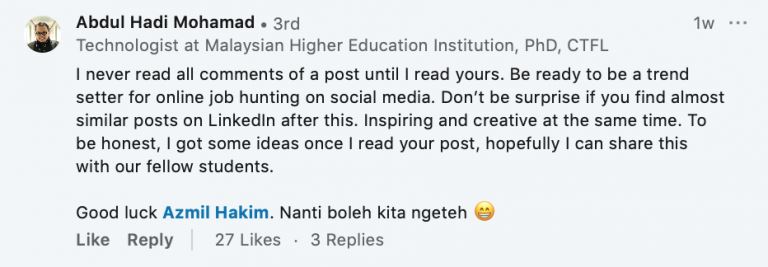 utm graduate went viral worldwide after he posted this on linkedin!
