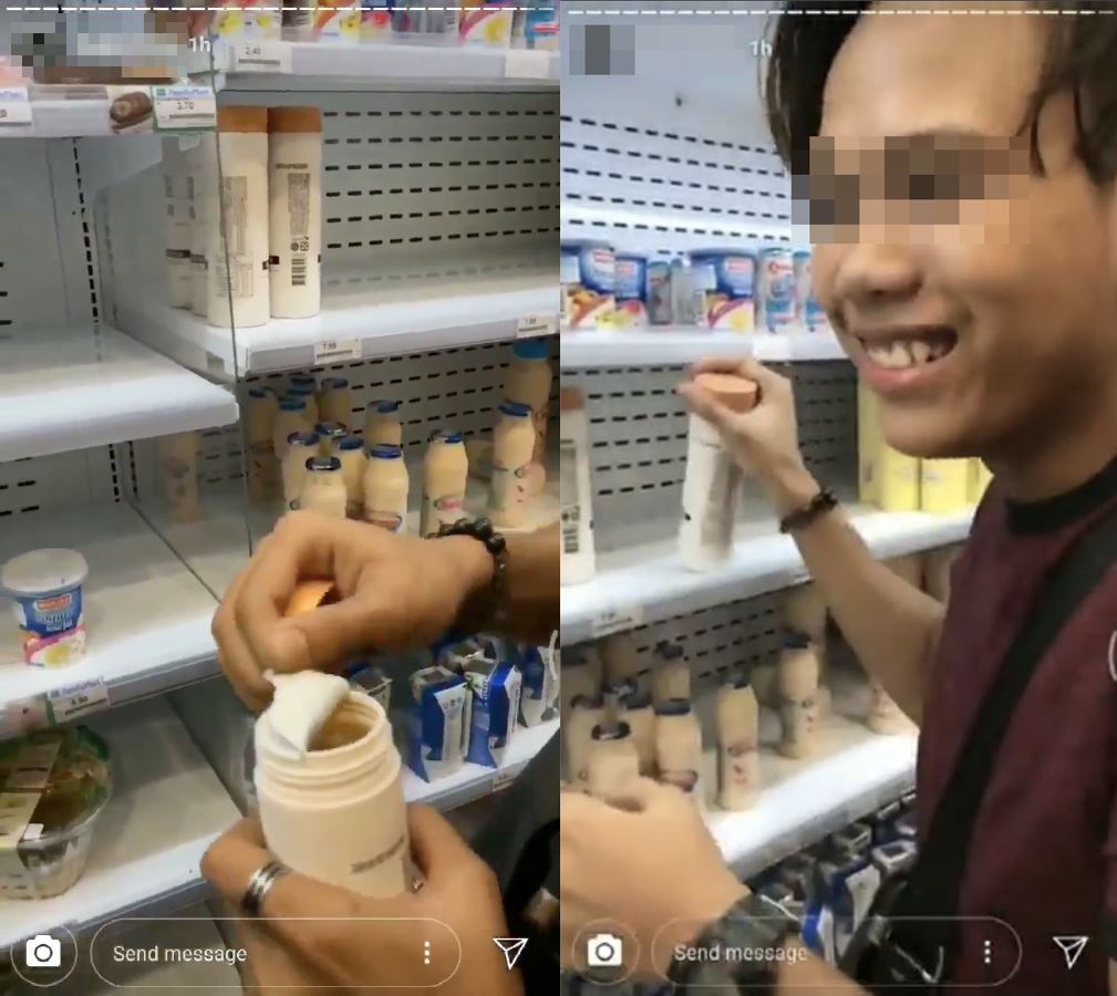 boys posted videos of them destroying food and drinks at convenient store, now hunted by police